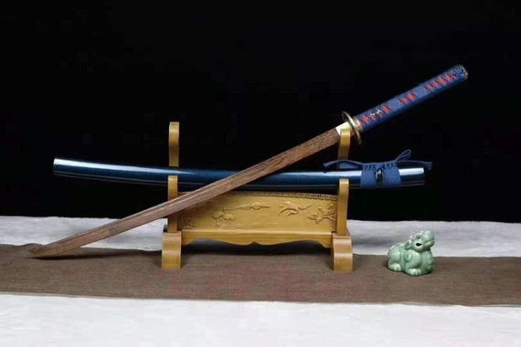 Katana completamente fatta a mano, katana di legno, spada di legno, spada  di legno da addestramento, pronta per la battaglia-Hua Ji -  Italia