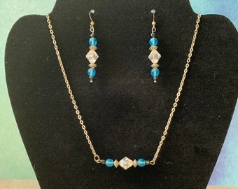 Beaded Earring and Necklace Set