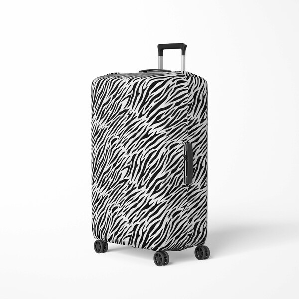 Zebra Skin Luggage Etsy