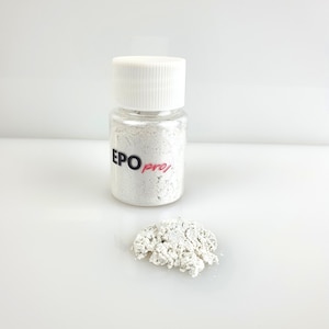 10g White Mica Powder Pearl Pigment. Suitable For Epoxy Resin Art, Jewellery, Candle Making