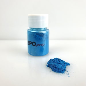 10g Lake Blue Mica Powder Pearl Pigment. Suitable For Epoxy Resin Art, Jewellery, Candle Making