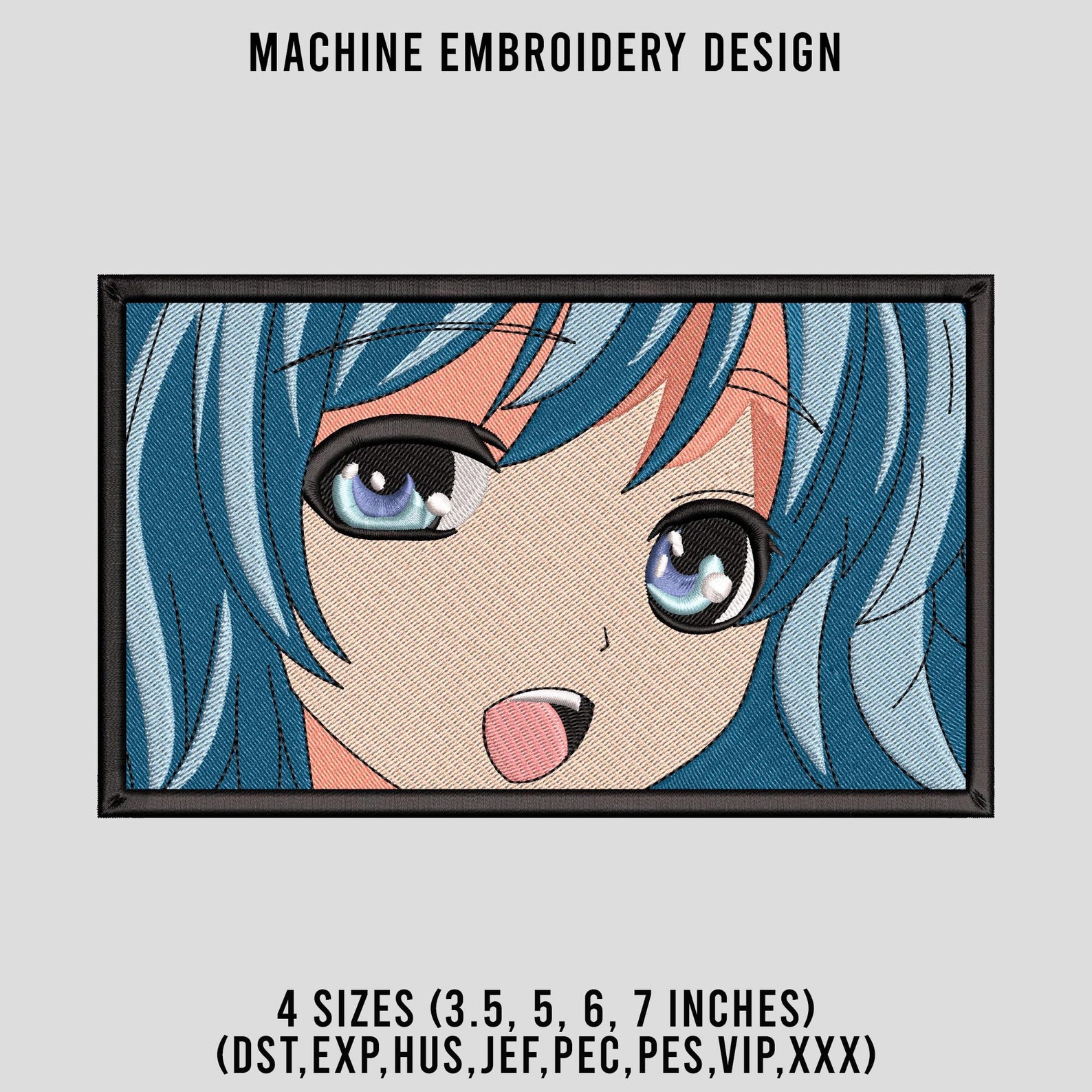 anime embroidery shirt