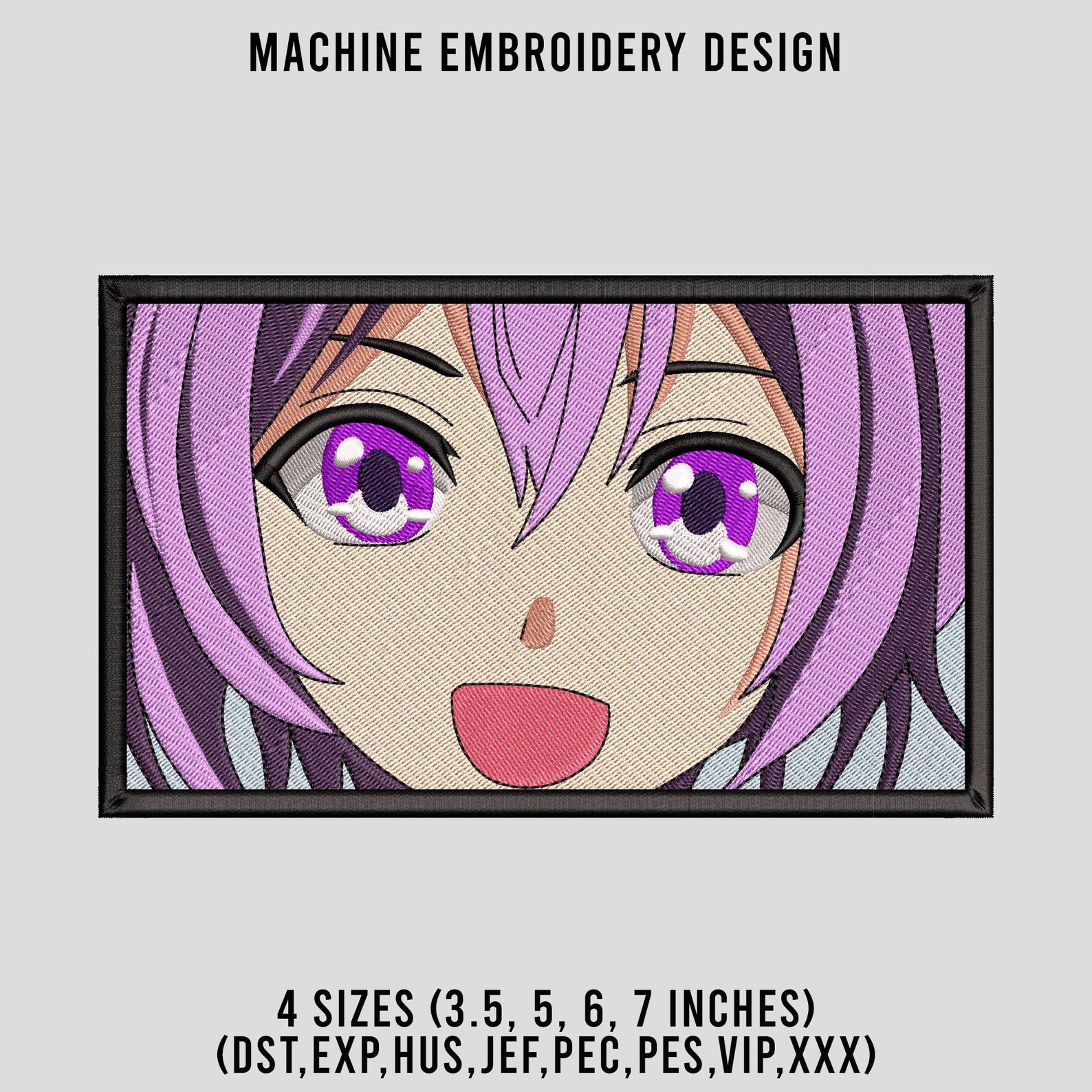 anime embroidery shirt