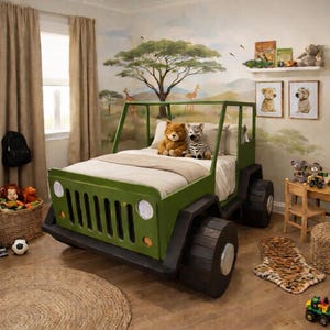 Kinder jeep Bett DIY Bauplan - JT Modell Twin Bed (Digitaler Download)