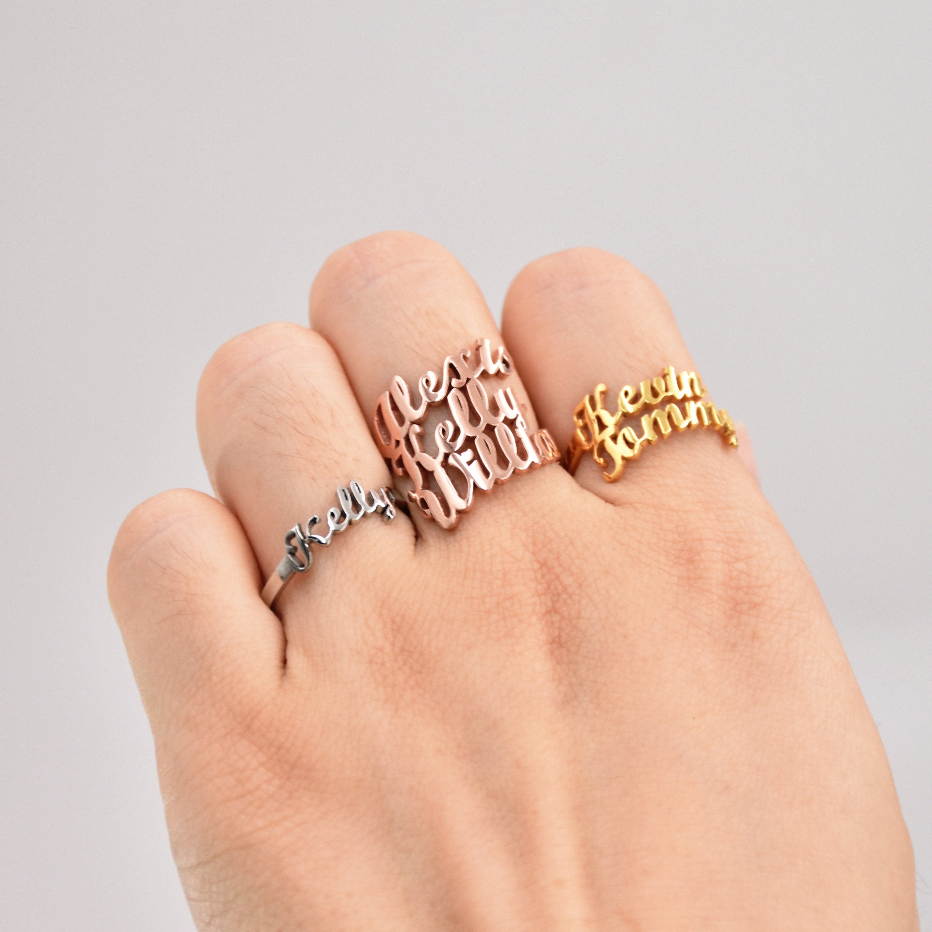 Custom Name Ring, Engagement Ring, Personalized Gift For Mom, Gift Fo…