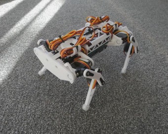 DIY ESP32 Quadruped Robot Dog Kit with Smartphone Control - Unleash the Robotic Pup!