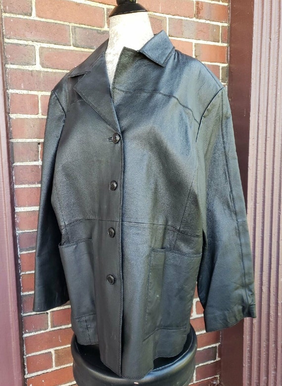 Terry Lewis leather jacket 1X VGC