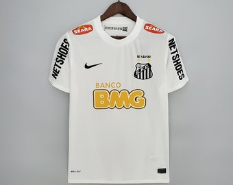 Camiseta retro 2011-2012, camiseta de fútbol inspirada en Neymar JR, camiseta de fútbol de Neymar, kit de fútbol vintage de Neymar Neymar JR 11 Santos FC Inicio