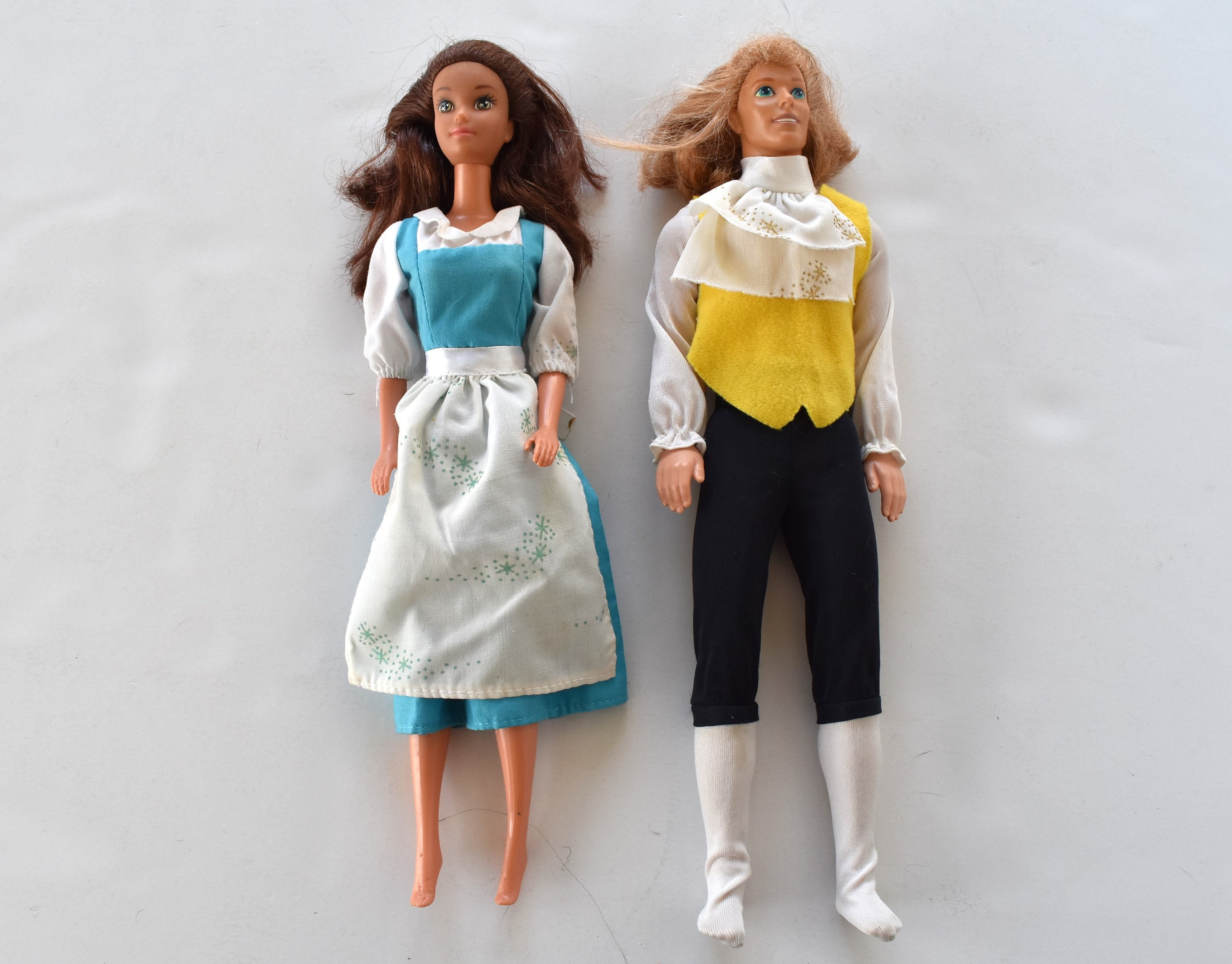 Disney Belle Beast Dolls 1990s Beauty and the Beast Barbies