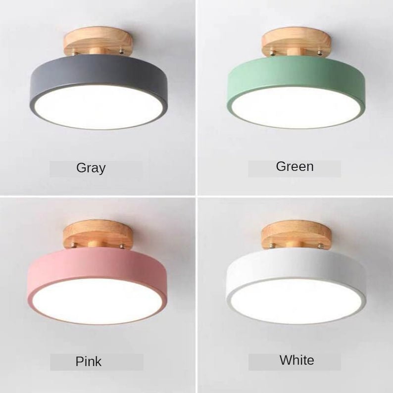 Pink White Gray Green Ceiling Light Shade Drum Lamp Pink White Gray Green Ceiling Light, Pink And White Chandelier Lamp Shades