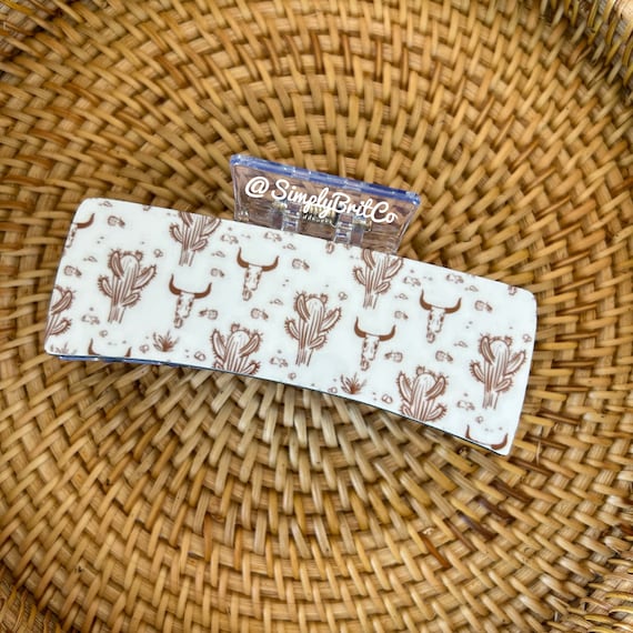 Western Boho Print Hair Claw Clip | Claw Clip | Gift for Her 