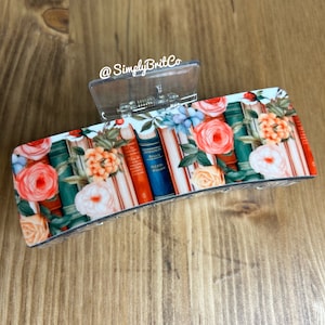 Book lover  Hair Claw Clip | Claw Clip | Gift for Her | Mothers Day Gift