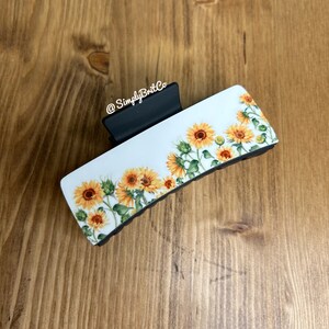 Sunflower field  Hair Claw Clip | Claw Clip | Gift for Her | Sunflower lover | Mothers Day Gift