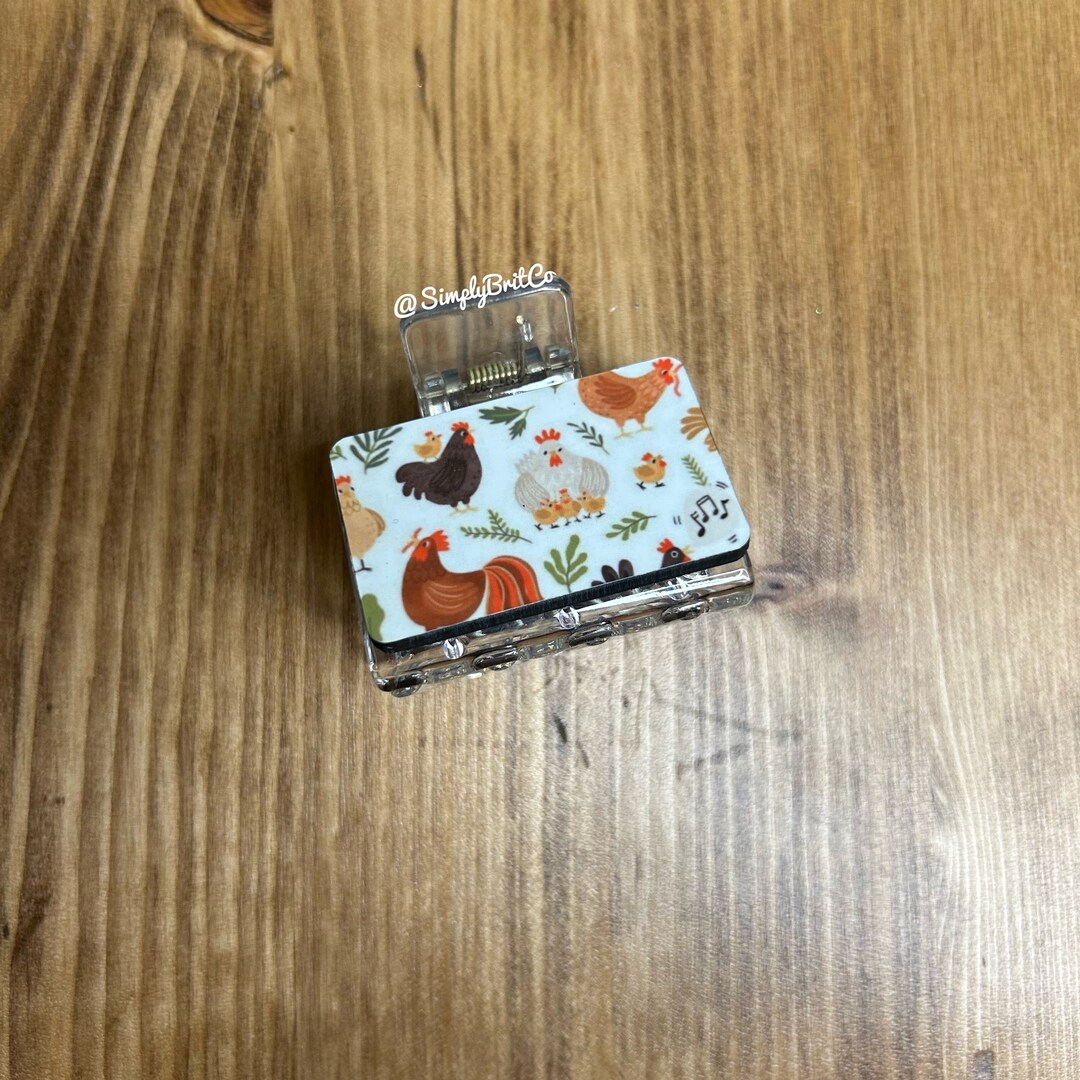 Chicken Hair Claw Clip | Claw Clip | Gift for Her | Mothers Day Gift ...