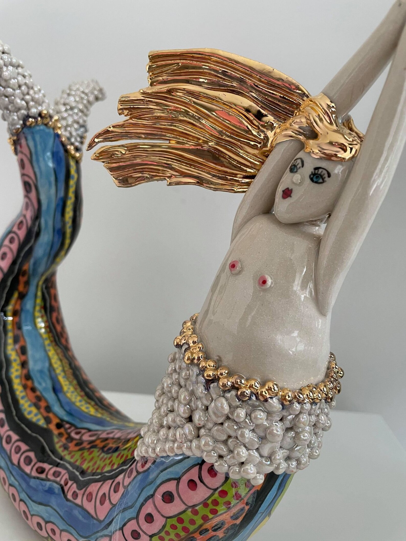 The Little Mermaid Ceramic Sculpture Handmade Sculpture Etsy