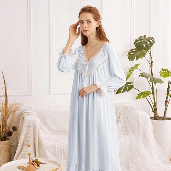 long sleeve nightgowns for ladies