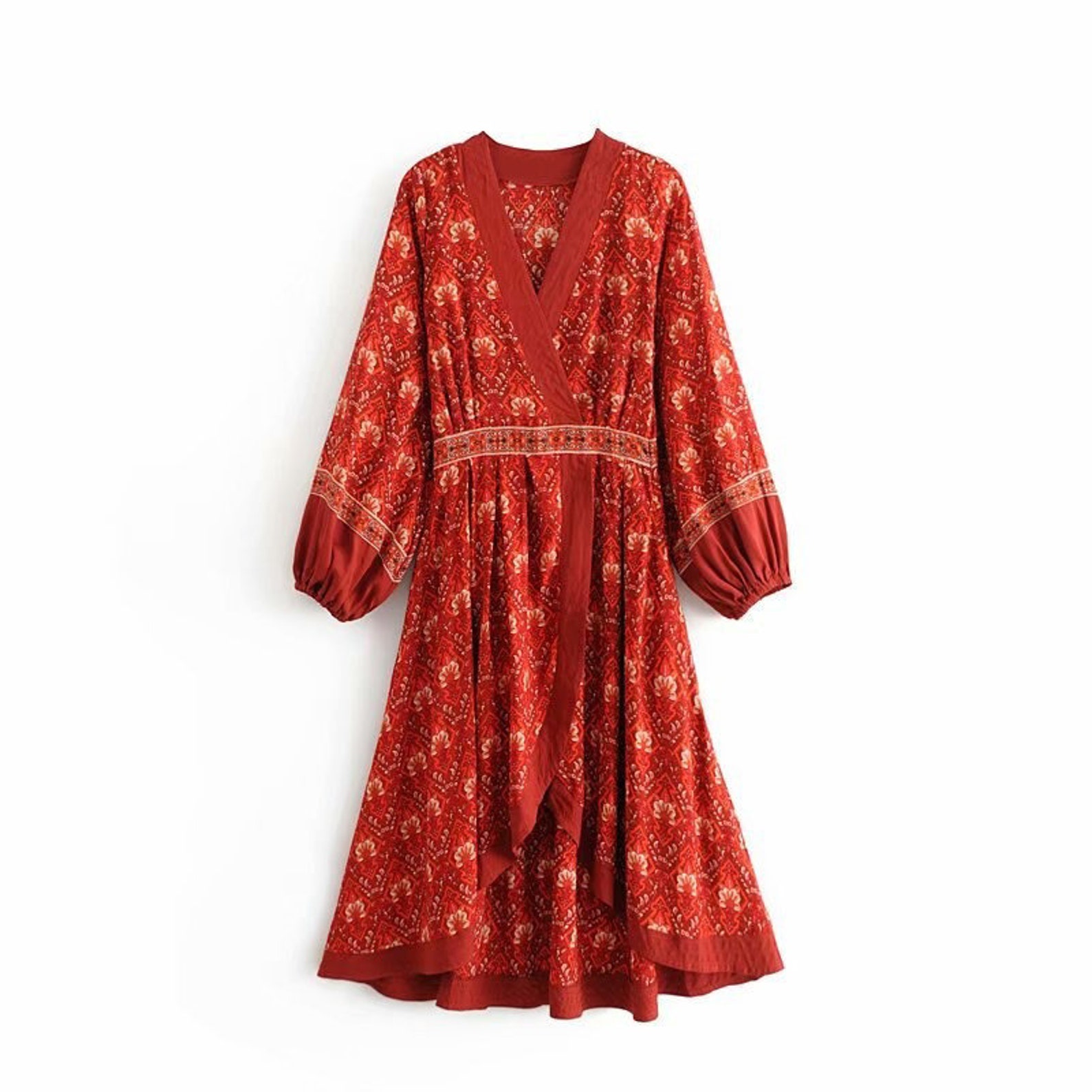 kleid boho midi