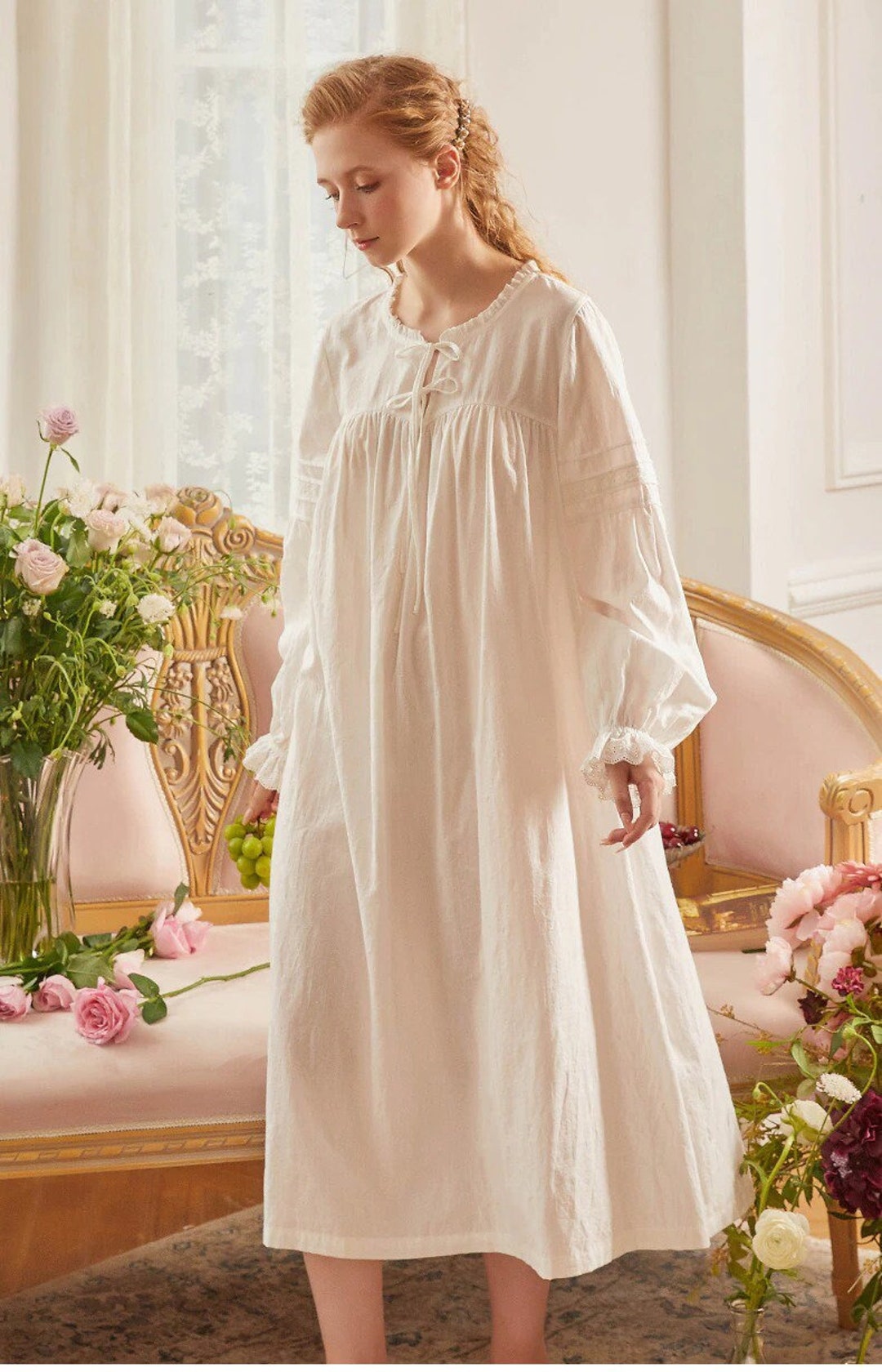 Victorian Nightgown VNR9110 - Etsy