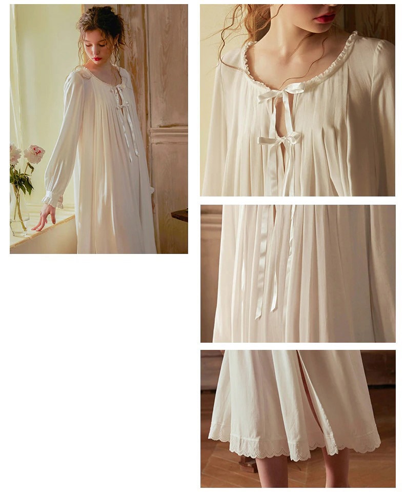 Linen Nightgown Victorian Nightgown Chemise Vintage Nightgowns Etsy UK