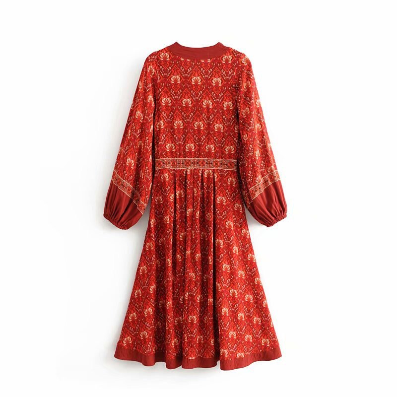 kleid boho midi