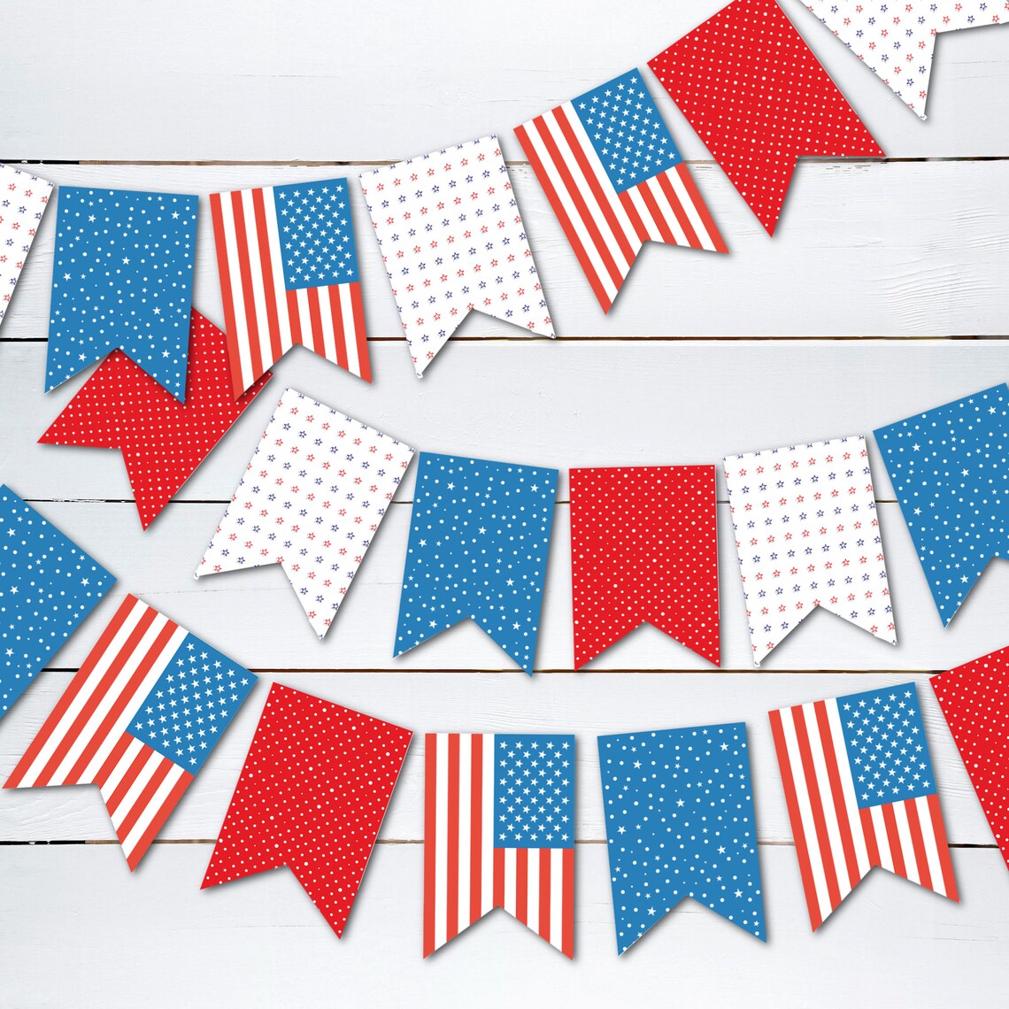 Fourth of July Printable Banner, 4th of July Banner, DIY Printable