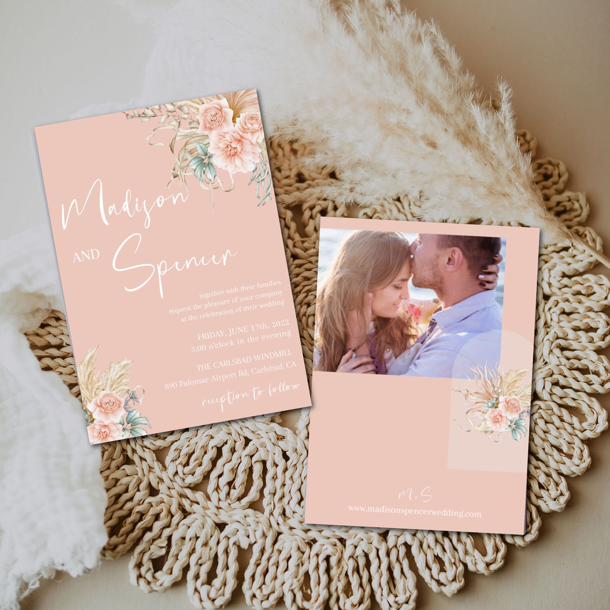 Romantici Boho Chic, Inviti Matrimonio Evocativi E Graziosi - Foto 4