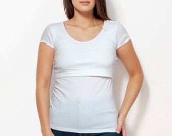 Bshirt Nursing short sleeve t-shirt in White