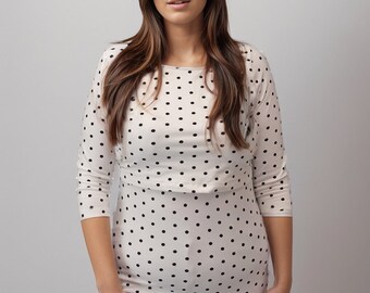 Bshirt Nursing 3/4TH sleeve t-shirt in Spots