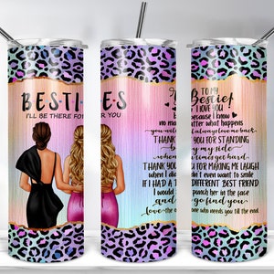 Party Besties Tumbler Design, 20oz Skinny Tumbler Template for Sublimation, Funny Besties, Best Friends Tumbler PNG Digital Download