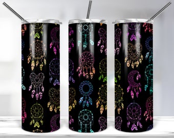 Dreamcatcher Tumbler Sublimation Design, 20oz Skinny Tumbler Template For Sublimation, Dreamcatcher Tumbler PNG DIGITAL DOWNLOAD