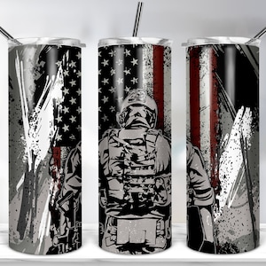 Army American Flagge Tumbler Designs, 20 Unzen Skinny Tumbler Vorlage für Sublimation, Camo American Flagge Tumbler Wrap - PNG DIGITAL DOWNLOAD
