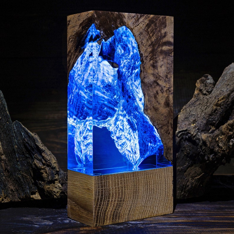 Nightlight Epoxy Resin Lamp Epoxy Lamp Resin Night Lamp Etsy