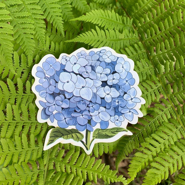 Hydrangea Sticker | Flower Sticker | Outdoor Decal | Waterproof Sticker | Laptop Sticker | Birthday Gift | Trendy Label Gift | Teacher Gift