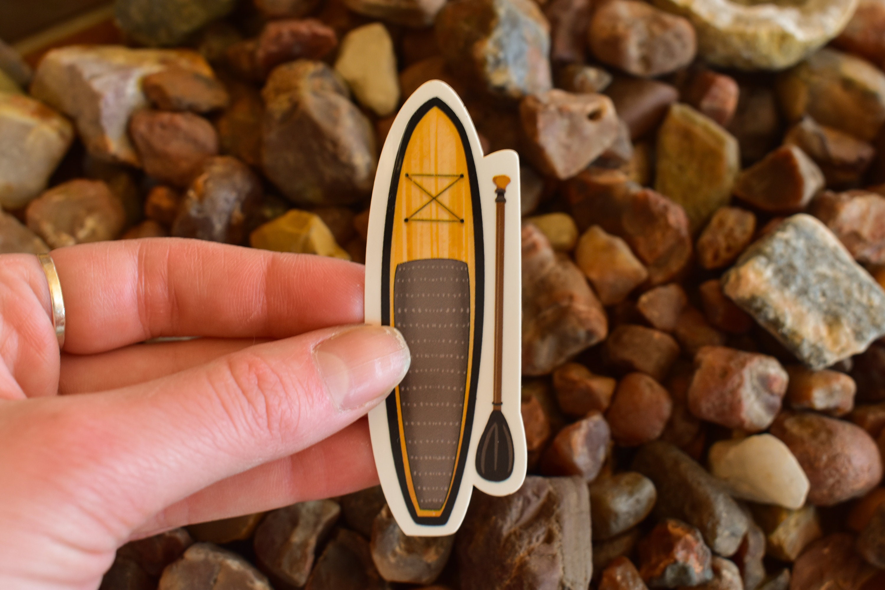 Paddle Board Sticker Waterproof Sticker Paddle Boarding Decal Lake Life