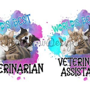 World&#39;s Best Veterinarian | Veterinary Assistant PNG | Vet Clipart