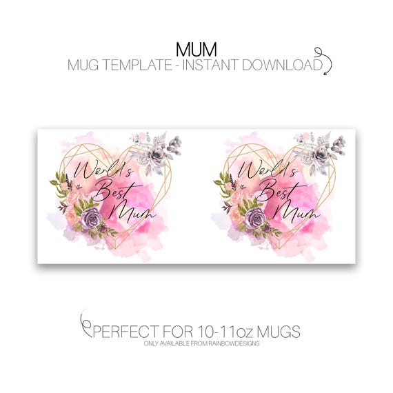 World's Best MUM | Sublimation Mum Mug | Mother's Day UK