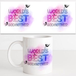 Melhor modelo de caneca de sublimação de madrinha do mundo, JPG transparente de madrinha