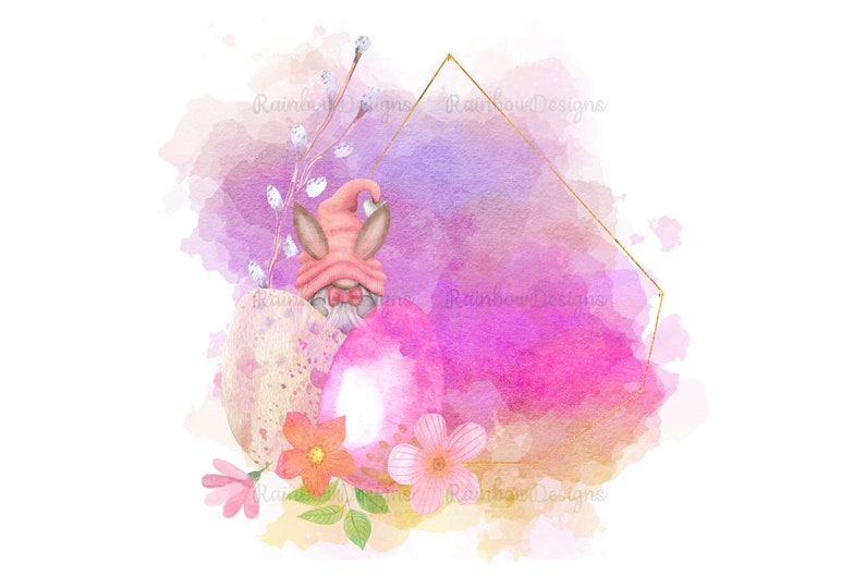 Easter Frame Sublimation PNG Design /& Mug Template