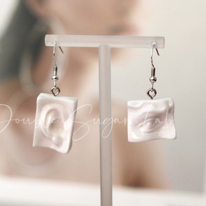 Sculpture Earrings | Art Deco Earrings | Face Figure Earrings | Whimsical Jewelry | Funky Earrings | Gift for Her