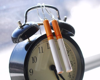 Cigarette Dangle Earrings | Funky Earrings | Gift Idea | Cigarette Accessories