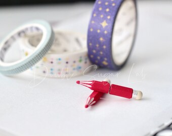 Red Pencil Earrings |  Colored Pencils | Novelty Jewelry | Art Student Gift | Funky Earrings