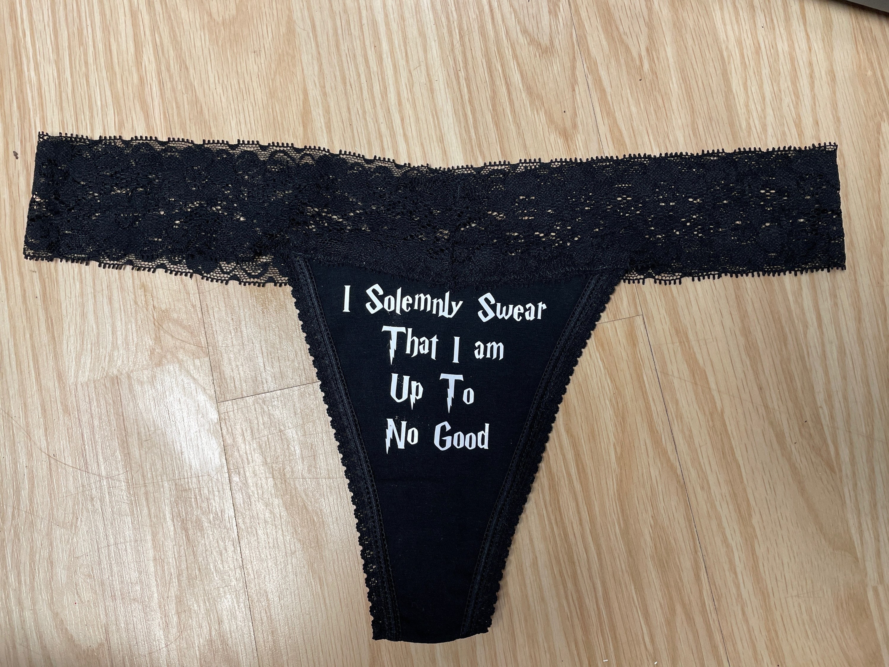 Wizard Muggle Naughty Sexy Panties Thong - Chamber of Secrets Bring Wand