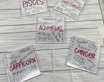 ZODIAC MAGNETS, Kitchen decor, DORM decor