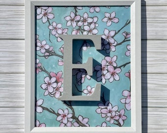 Initial Frame | OFFICE/DORM DECOR | Personalized Gifts | Floral