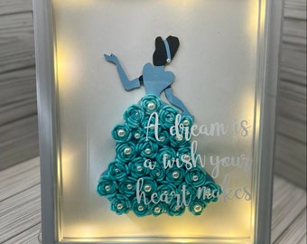 CINDERELLA SHADOW BOX | Lights Up| Disney Princess