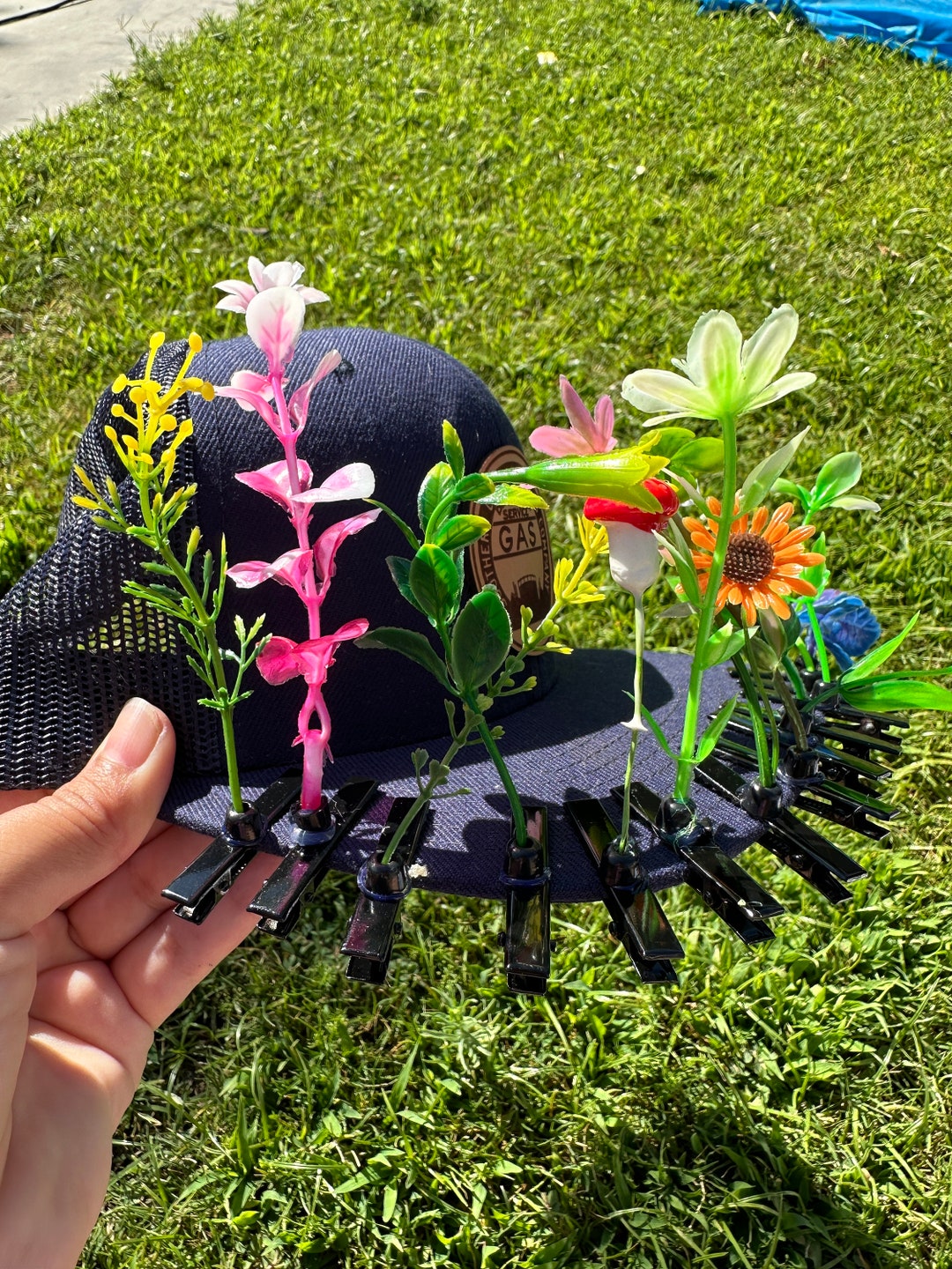 Plant Flower Rave Hat Clip Raver - Etsy
