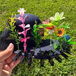 Plant Flower Rave Hat Clip Raver - Etsy