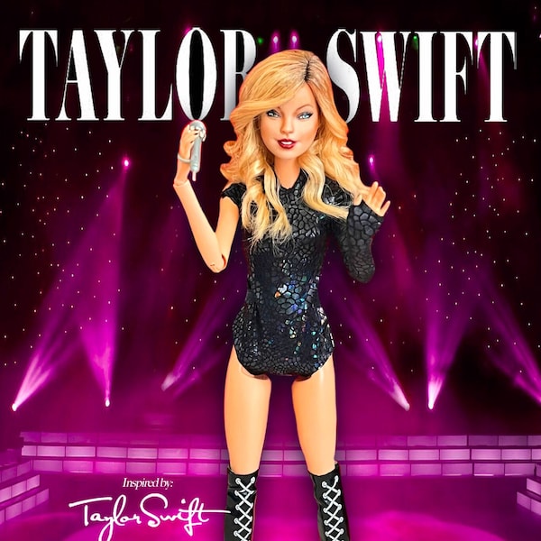 OOAK Barbie to TAYLOR SWIFT Repainted Doll |  Handmade Clothes | Accepting Custom Orders! Contact me!