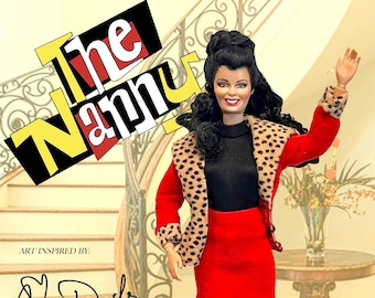 OOAK Barbie to Fran Fine THE NANNY Repainted Doll |  Handmade Clothes | Accepting Custom Orders! Celebrity dolls