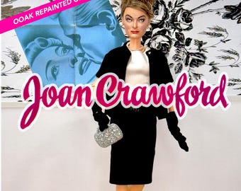 Joan Crawford Movie celebrity OOAK Custom Doll Accepting Orders! Celebrity dolls repaint